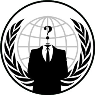 在使用盖伊·福克斯的头像之前,anonymous曾经使用过的标识