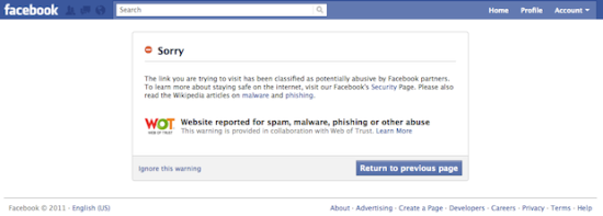 Facebook��WOT�������֣����û�����������Ӿ��棬�Ը��õر����û���˽