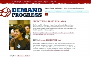 ������������֯�������(Demand Progress)������ҳ����˹���ȵ�ͼƬ���������