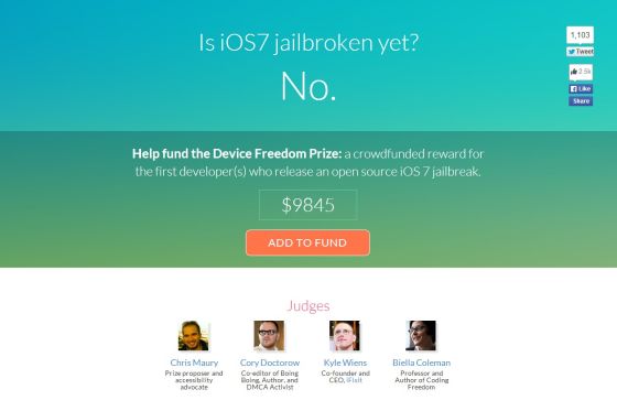 业内人士设立奖金:鼓励黑客越狱iOS 7 业内人士设立奖金:鼓励黑客越狱iOS 7